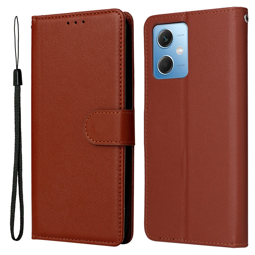 For Xiaomi Redmi Note 12 5G (Global) (India) (China) / Poco X5 5G Phone Case PU Leather Wallet Stand Cover