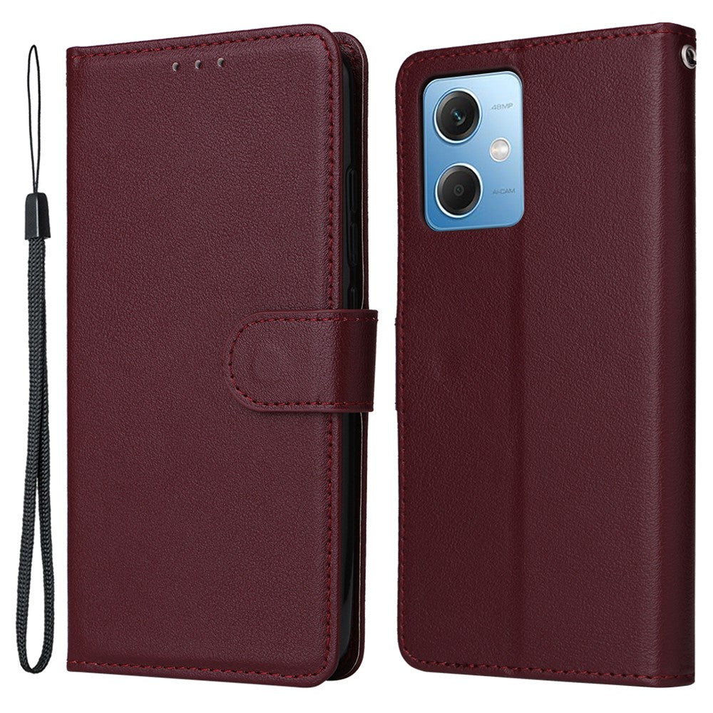 For Xiaomi Redmi Note 12 5G (Global) (India) (China) / Poco X5 5G Phone Case PU Leather Wallet Stand Cover