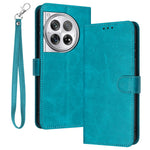 For Oneplus 12 5G Cell Phone Case PU Leather Flip Stand Protective Shell Calf Texture
