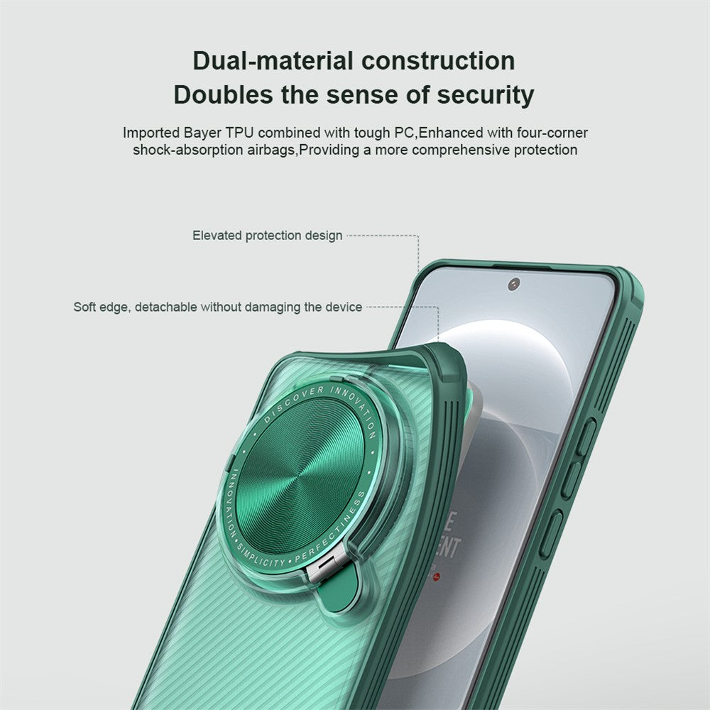 NILLKIN Camshield Prop Series (Clear Version) for Xiaomi 14 Ultra Case PC+TPU+Metal Phone Cover