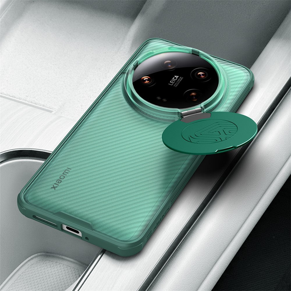 NILLKIN Camshield Prop Series (Clear Version) for Xiaomi 14 Ultra Case PC+TPU+Metal Phone Cover