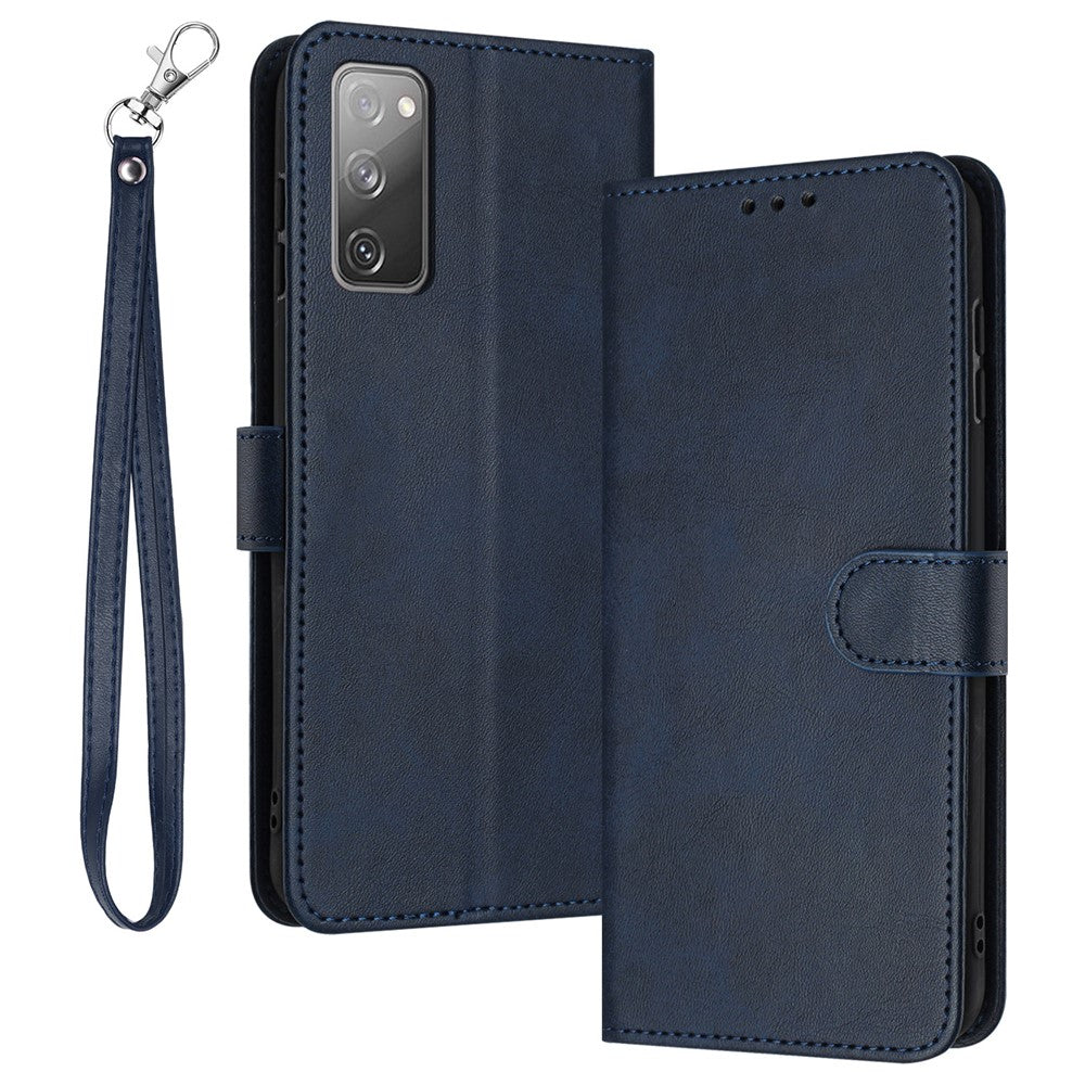 For Samsung Galaxy S20 FE / S20 FE 5G / S20 FE 2022 / S20 Lite Calf Texture Phone Stand Cover Mobile Accessories