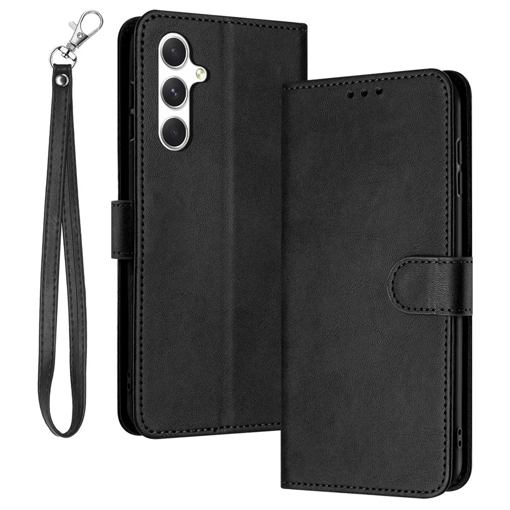 For Samsung Galaxy A15 5G / 4G PU Leather Phone Stand Case Calf Texture Wallet Phone Cover