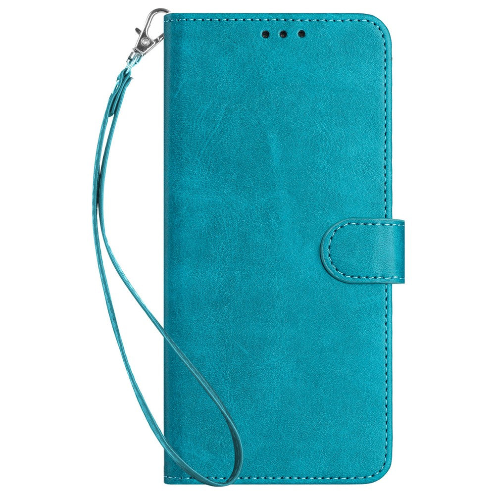 For Samsung Galaxy A52 4G / A52 5G / A52s 5G Case Strap Design Calf Texture Phone Cover