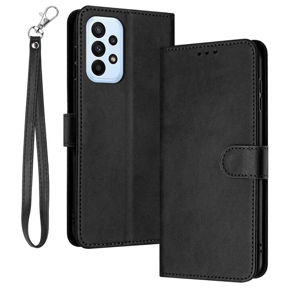 For Samsung Galaxy A32 4G (EU Version) Case Solid Color Flip Stand Leather Cover Cell Phone Accessories