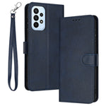 For Samsung Galaxy A32 4G (EU Version) Case Solid Color Flip Stand Leather Cover Cell Phone Accessories