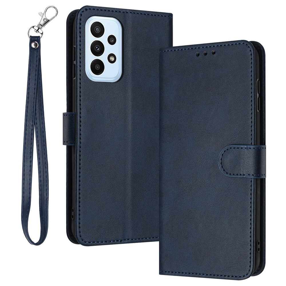For Samsung Galaxy A32 4G (EU Version) Case Solid Color Flip Stand Leather Cover Cell Phone Accessories