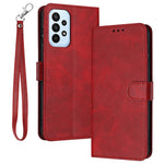 For Samsung Galaxy A32 4G (EU Version) Case Solid Color Flip Stand Leather Cover Cell Phone Accessories