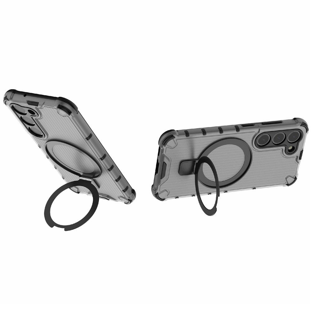 For Samsung Galaxy S23 Case PC+TPU Phone Shell Ring Kickstand Cover Magnetic Case