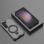 For Samsung Galaxy S23 Case PC+TPU Phone Shell Ring Kickstand Cover Magnetic Case