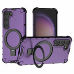 For Samsung Galaxy S23 Case PC+TPU Phone Shell Ring Kickstand Cover Magnetic Case