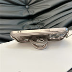 For iPhone 12 Pro Mobile Phone Cover Heart Shape Kickstand TPU Electroplated   Phone Cases