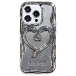 For iPhone 12 Pro Phone Stand Case Electroplated PC Kickstand TPU Cover with Glitter Powder Paper