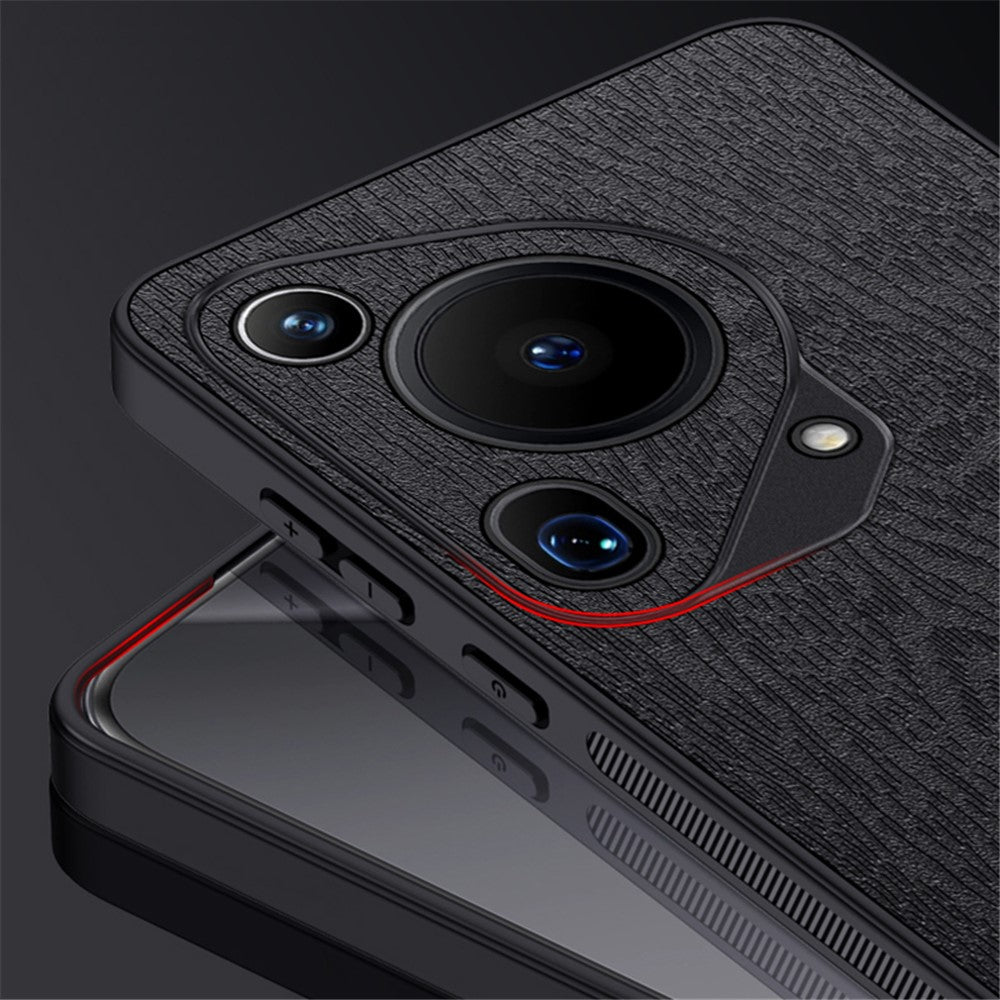 For Huawei Pura 70 Ultra Cases Wood Texture PU+PC+TPU Phone Cover