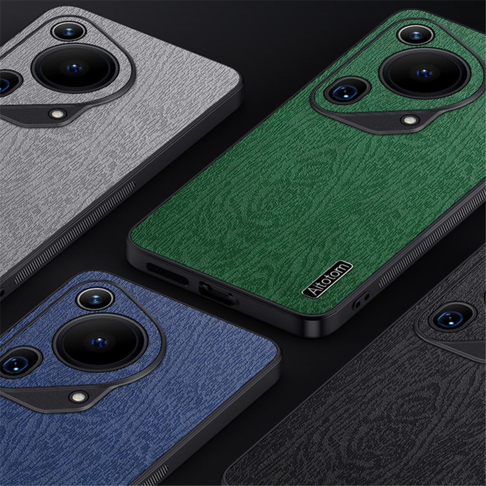 For Huawei Pura 70 Ultra Cases Wood Texture PU+PC+TPU Phone Cover