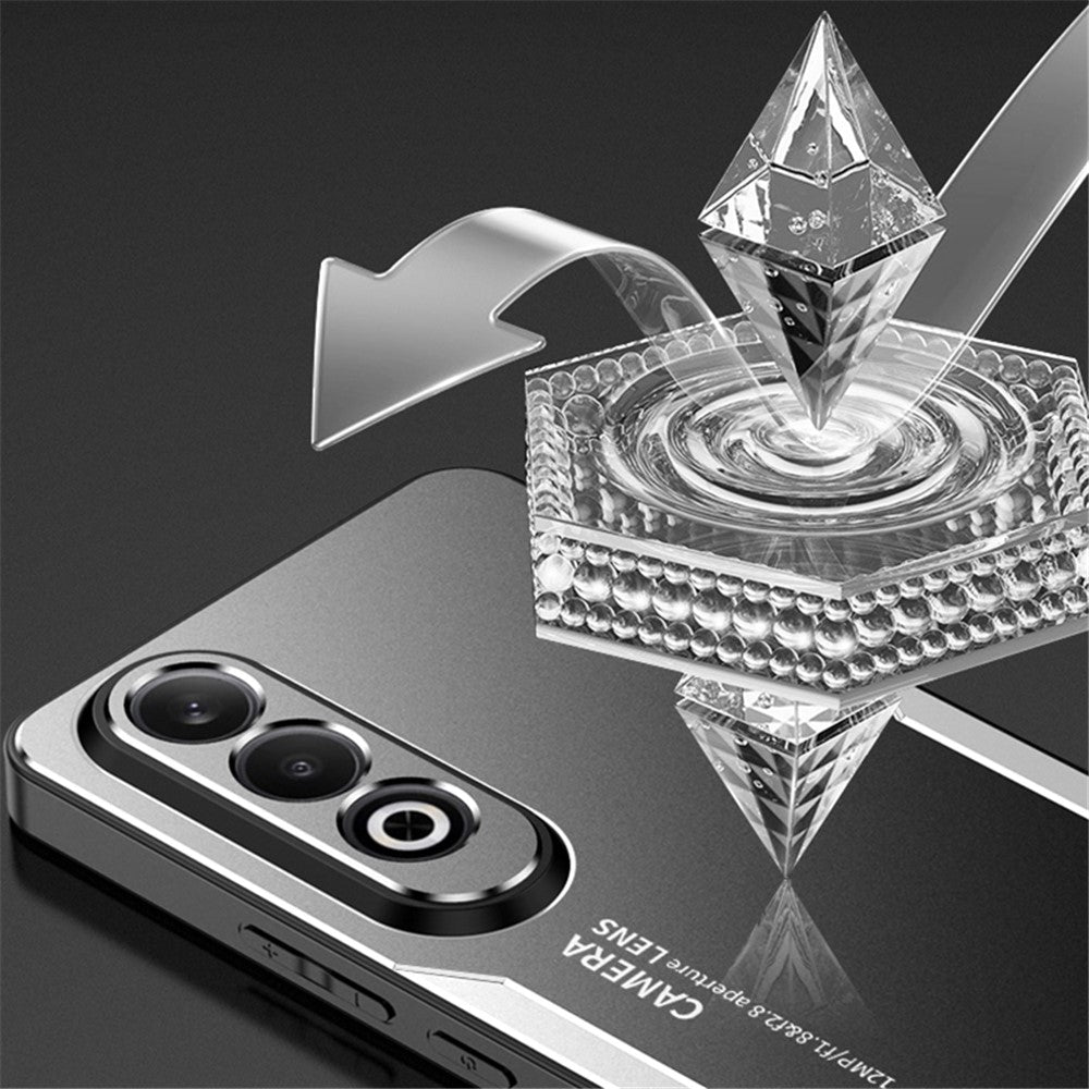For Oppo K12 Case Anti-Drop Aluminum Alloy+PC+TPU Mobile Phone Cover