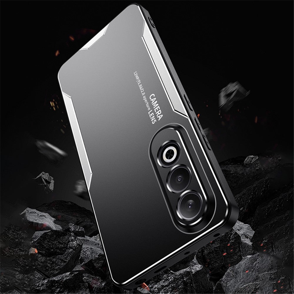 For Oppo K12 Case Anti-Drop Aluminum Alloy+PC+TPU Mobile Phone Cover