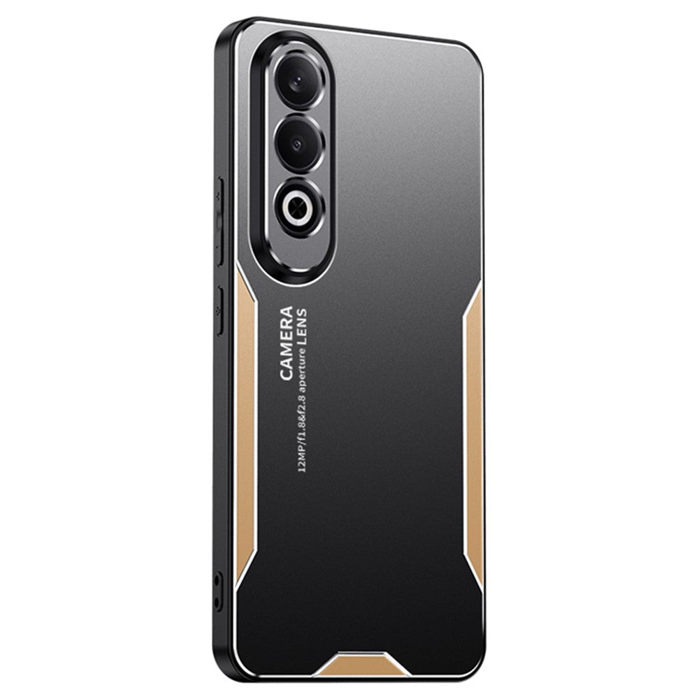 For Oppo K12 Case Anti-Drop Aluminum Alloy+PC+TPU Mobile Phone Cover