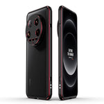 For Xiaomi 14 Ultra  Phone Bumper Case Anti-Drop Metal Frame Shell with Camera Rear Lens Cover