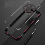 For Xiaomi 14 Ultra  Phone Bumper Case Anti-Drop Metal Frame Shell with Camera Rear Lens Cover
