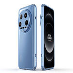 For Xiaomi 14 Ultra  Phone Bumper Case Anti-Drop Metal Frame Shell with Camera Rear Lens Cover