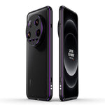 For Xiaomi 14 Ultra  Phone Bumper Case Anti-Drop Metal Frame Shell with Camera Rear Lens Cover