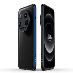 For Xiaomi 14 Ultra  Phone Bumper Case Anti-Drop Metal Frame Shell with Camera Rear Lens Cover