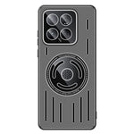 For Xiaomi 14 Pro Magnetic Case TPU Frame+Metal Back Phone Cover Built-In Lens Film