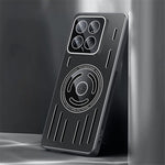 For Xiaomi 14 Pro Magnetic Case TPU Frame+Metal Back Phone Cover Built-In Lens Film
