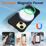 Skal för iPhone 13, kompatibelt med Magsafe Ripple Texture Liquid Silicone Soft Phone Cover