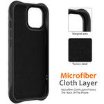 Skal för iPhone 13, kompatibelt med Magsafe Ripple Texture Liquid Silicone Soft Phone Cover