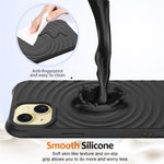 Skal för iPhone 13, kompatibelt med Magsafe Ripple Texture Liquid Silicone Soft Phone Cover