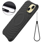 Skal för iPhone 13, kompatibelt med Magsafe Ripple Texture Liquid Silicone Soft Phone Cover