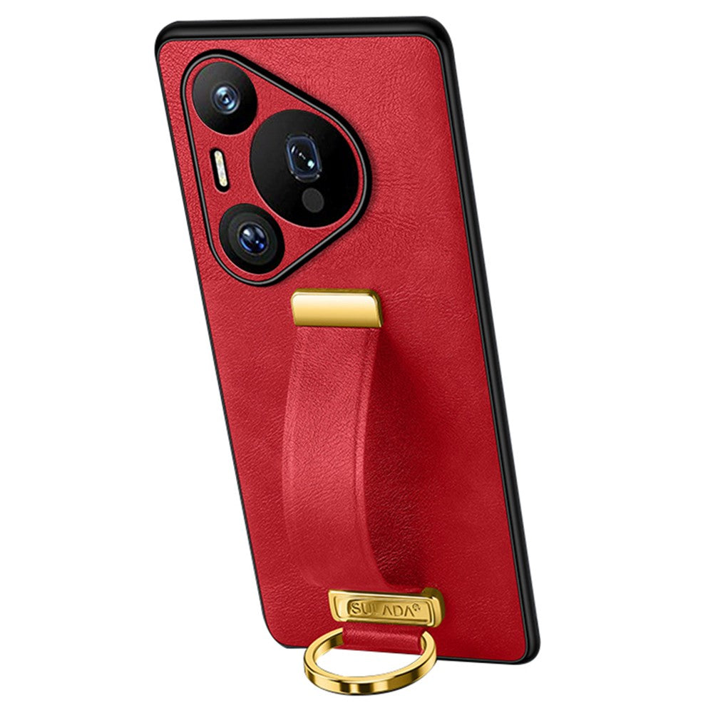 SULADA Fashion Series för Huawei Pura 70 Pro / Pura 70 Pro+ Skal Armband Stativ Läder Baksida mobilskal
