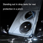 SULADA For Huawei P50 Pocket Phone Case Clear PC Laser Carving Shockproof Phone Cover