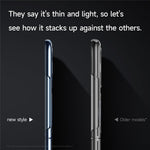 SULADA For Huawei P50 Pocket Phone Case Clear PC Laser Carving Shockproof Phone Cover