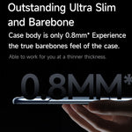SULADA For Huawei P50 Pocket Phone Case Clear PC Laser Carving Shockproof Phone Cover