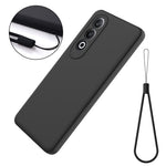 For OnePlus Nord CE4 5G Case Slim-Fit Liquid Silicone Protective Back Cover  with Hand Strap
