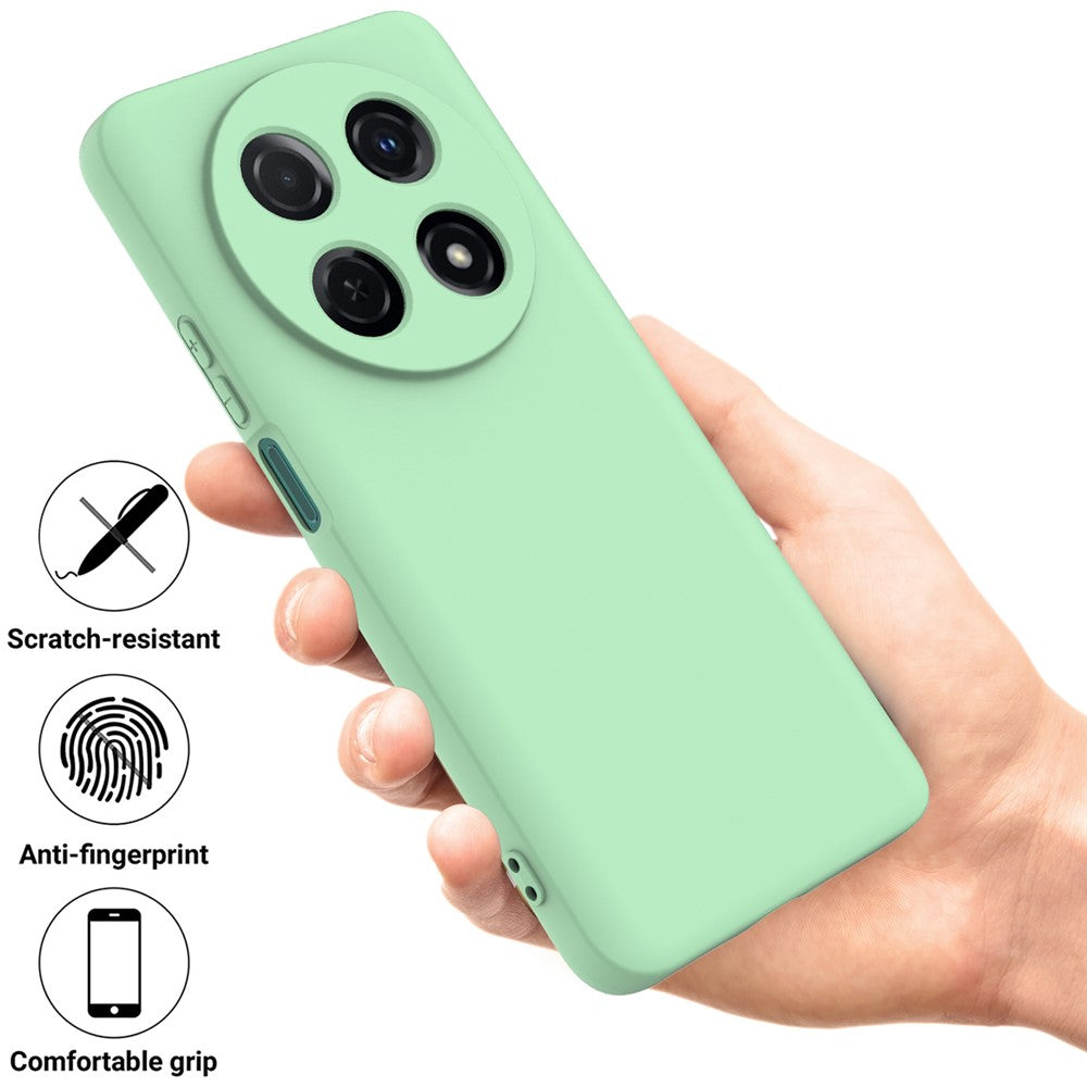 For Huawei nova 12i 4G Case Liquid Silicone Shockproof Slim Phone Cover with Strap
