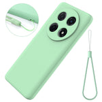 For Huawei nova 12i 4G Case Liquid Silicone Shockproof Slim Phone Cover with Strap
