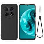 For Huawei nova 12i 4G Case Liquid Silicone Shockproof Slim Phone Cover with Strap