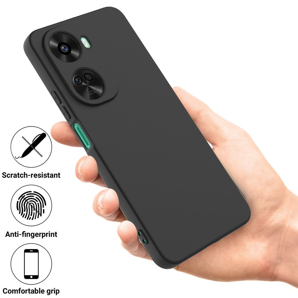 Huawei nova 12 SE 4G / nova 11 SE Stötsäkert skal Flytande silikonskydd med handrem