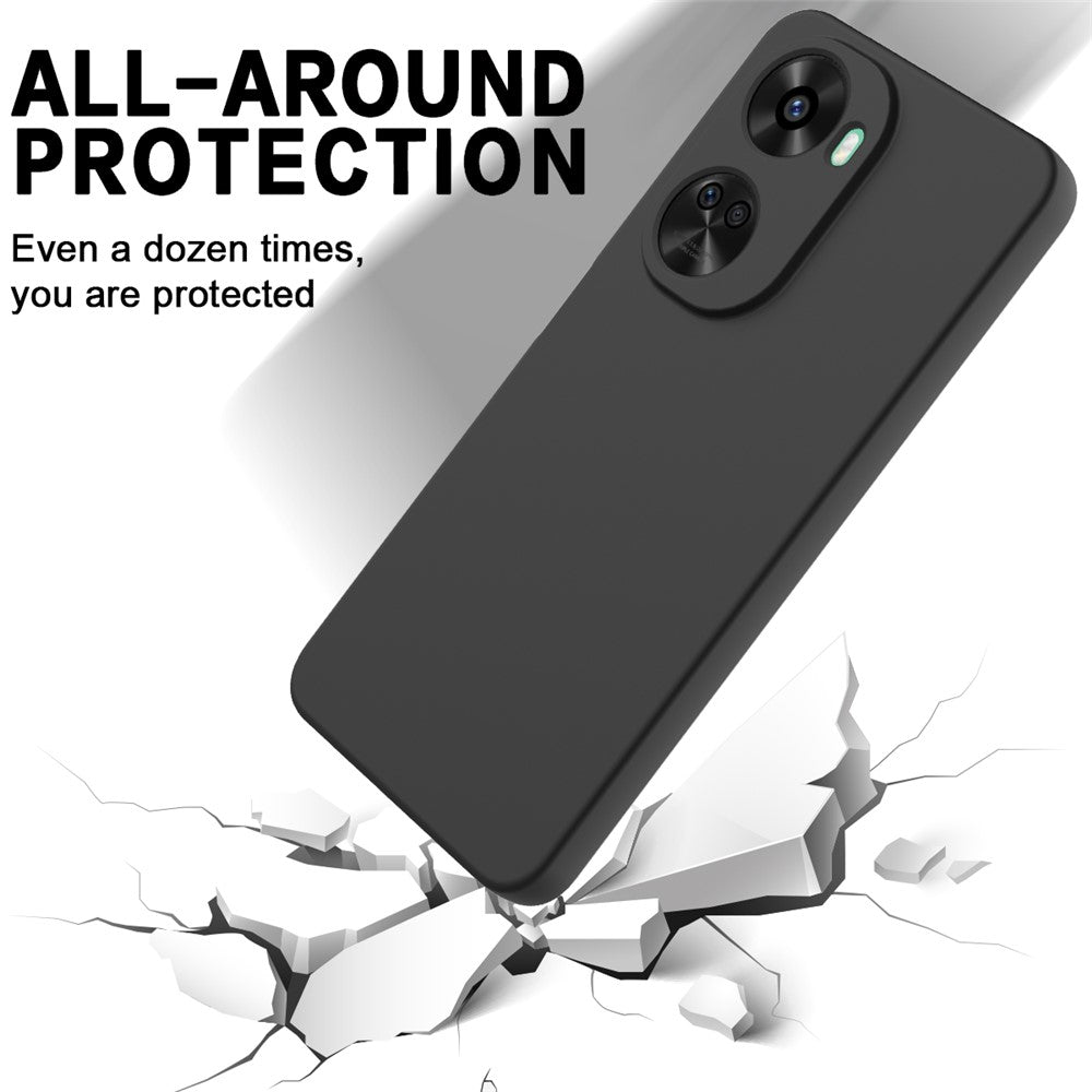 Huawei nova 12 SE 4G / nova 11 SE Stötsäkert skal Flytande silikonskydd med handrem