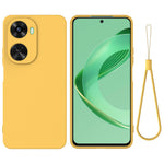 Huawei nova 12 SE 4G / nova 11 SE Stötsäkert skal Flytande silikonskydd med handrem