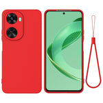Huawei nova 12 SE 4G / nova 11 SE Stötsäkert skal Flytande silikonskydd med handrem