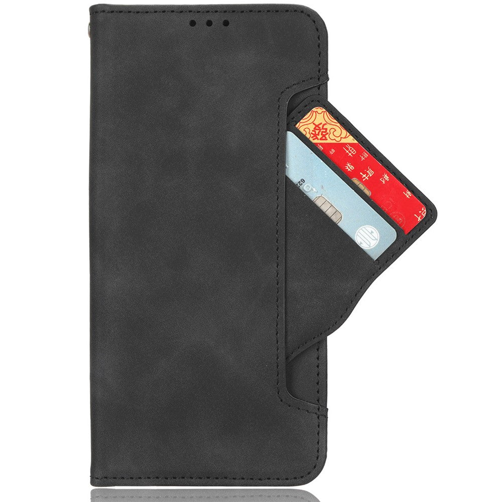 For Oppo A60 4G Case with Multiple Card Slots PU Leather Flip Stand Cell Phone Cover