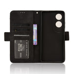 For Oppo A60 4G Case with Multiple Card Slots PU Leather Flip Stand Cell Phone Cover