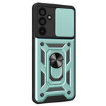For Samsung Galaxy M55 5G / C55 5G / F55 5G Case Kickstand PC+TPU Phone Shell with Slide Camera Protective Cover
