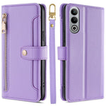 For OnePlus Nord CE4 5G Case Shock-Absorbent Leather Phone Cover with Zipper Wallet