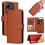 For Xiaomi Redmi Note 14S 4G / Note 13 Pro 4G / Poco M6 Pro 4G Magnetic Case BETOPNICE Detachable PU Leather Phone Cover with Strap